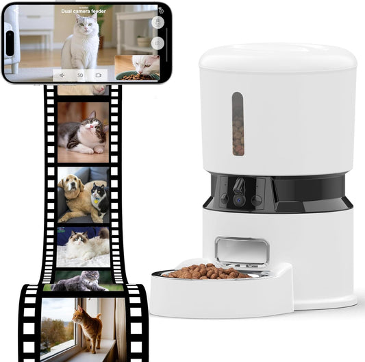 Automatic Pet Feeder Dispenser HD Camera