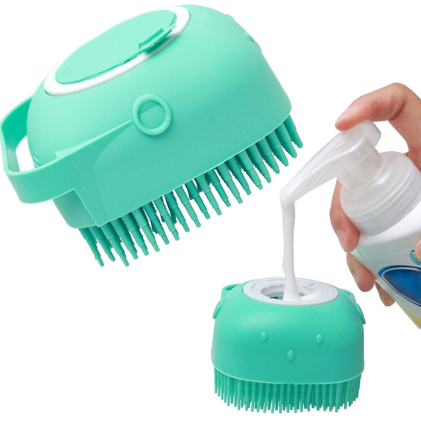 Pet Shampoo Brush Massager Grooming Scrubber