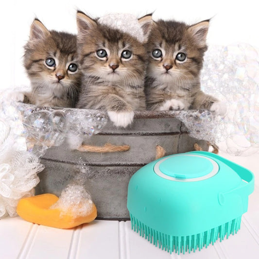 Pet Shampoo Brush Massager Grooming Scrubber